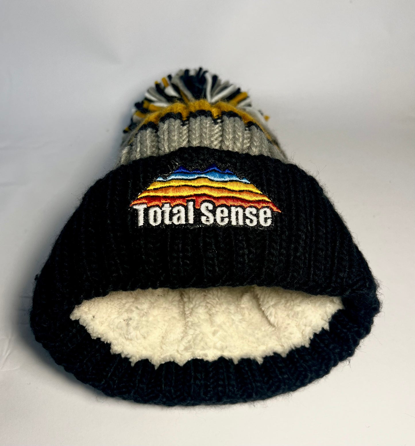 Yellow Pom Pom Hat