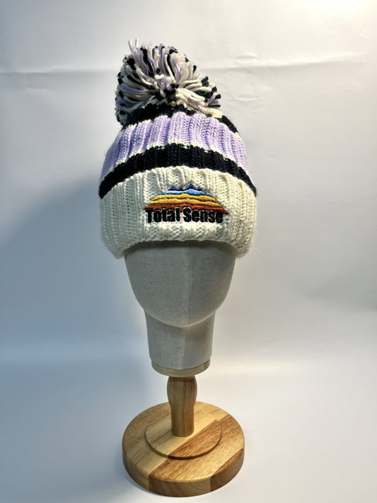 Purple Bobble Hat