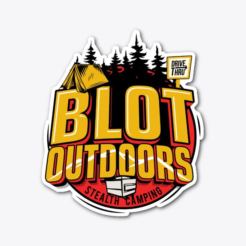 Blot Outdoors Sticker