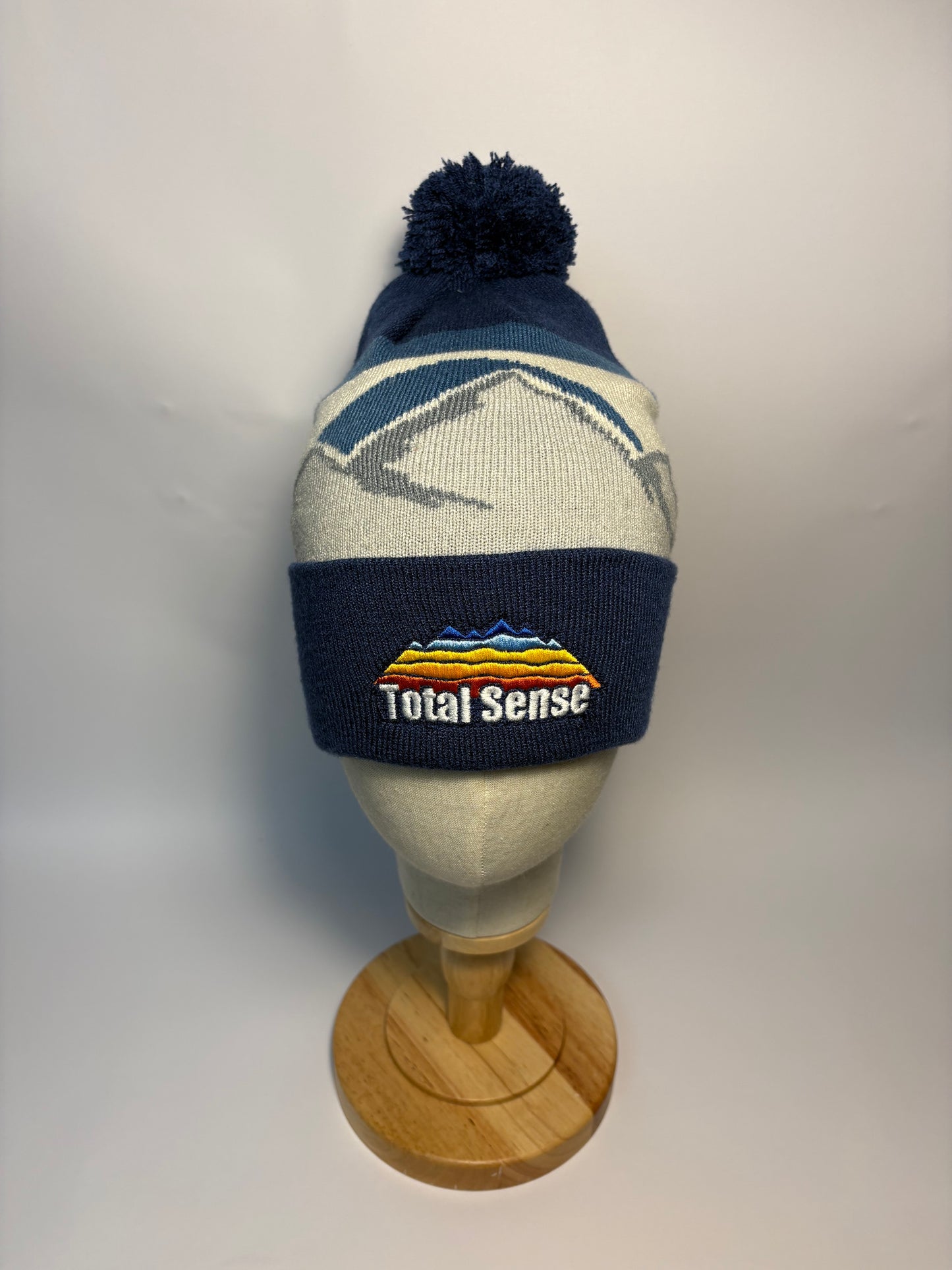 Mountain Peaks Pom Pom Beanie - Rocky Peaks