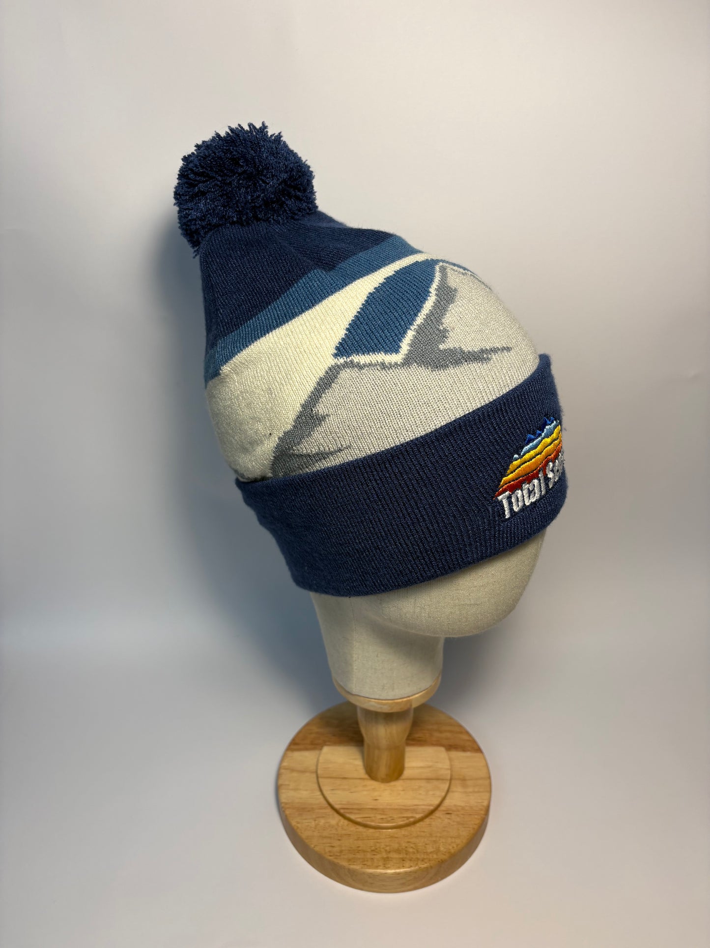 Mountain Peaks Pom Pom Beanie - Rocky Peaks