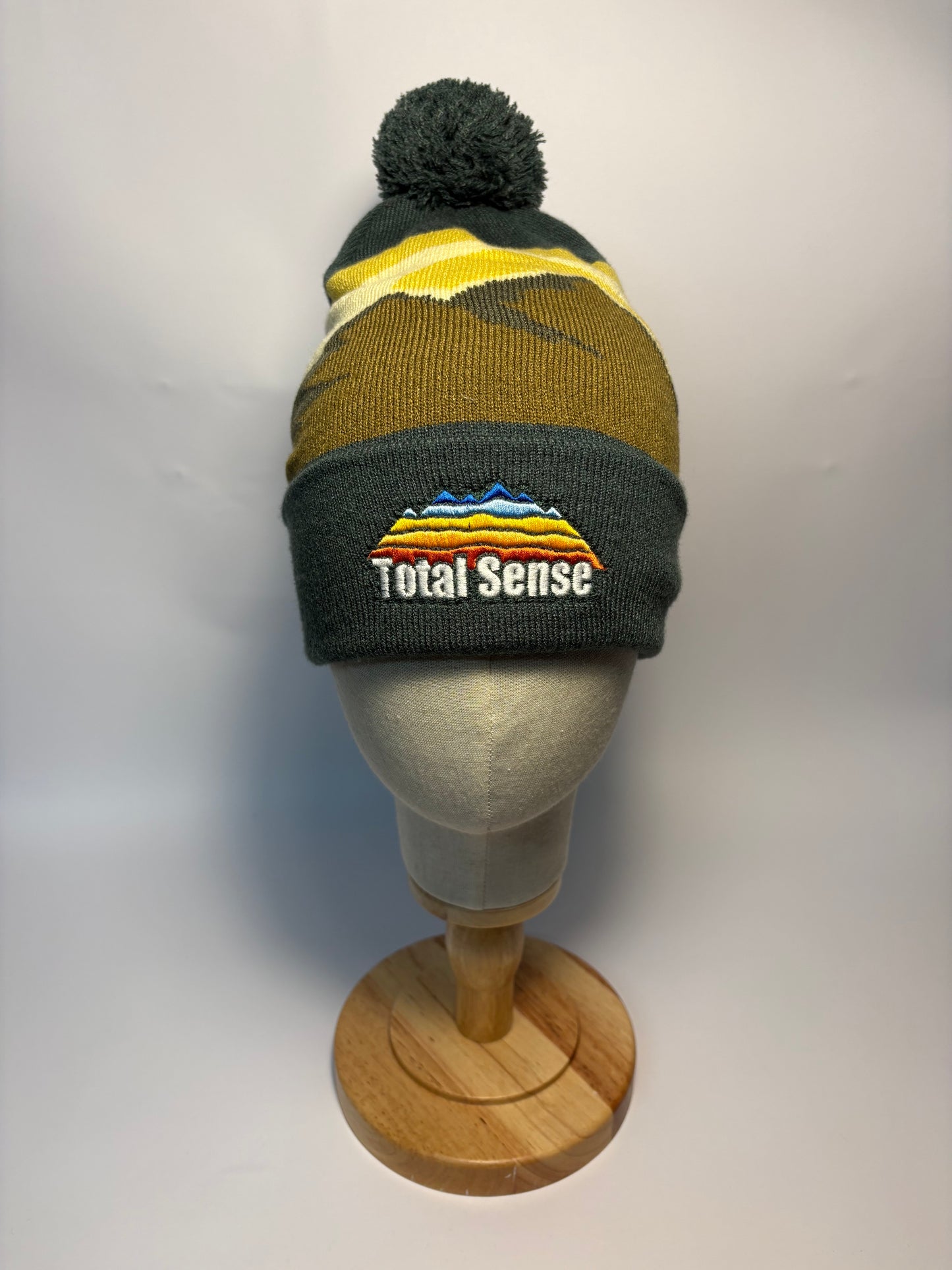 Mountain Peaks Pom Pom Beanie - Alpine Peaks