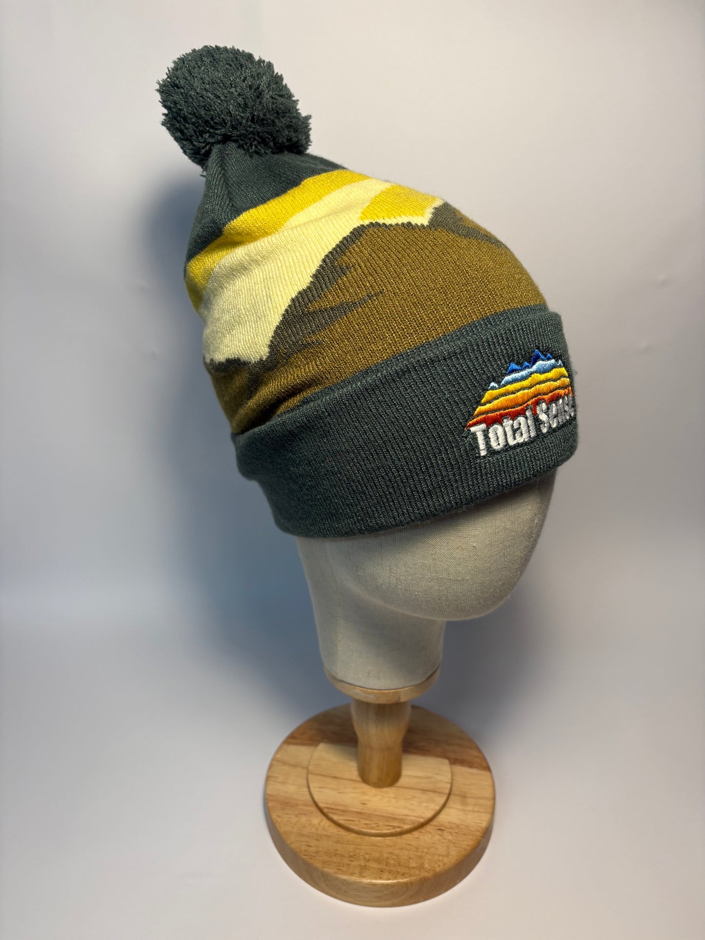 Mountain Peaks Pom Pom Beanie - Alpine Peaks