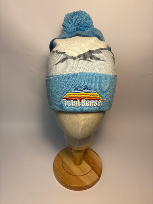 Mountain Peaks Pom Pom Beanie - Glacier Peaks
