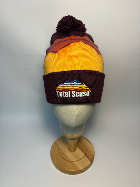 Mountain Peaks Pom Pom Beanie - Desert Peaks