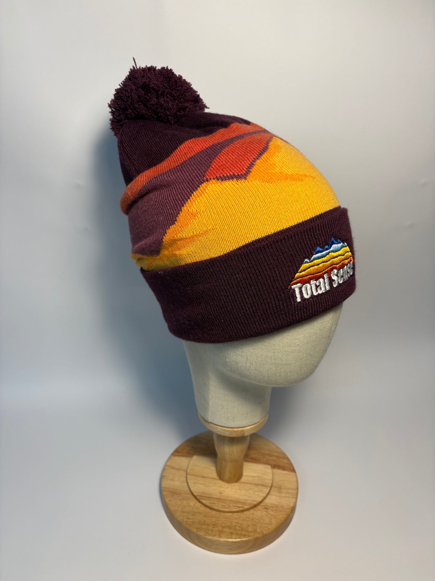 Mountain Peaks Pom Pom Beanie - Desert Peaks
