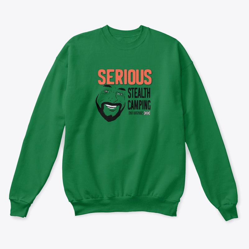 Serious stealth camping/1 Crewneck Sweatshirt