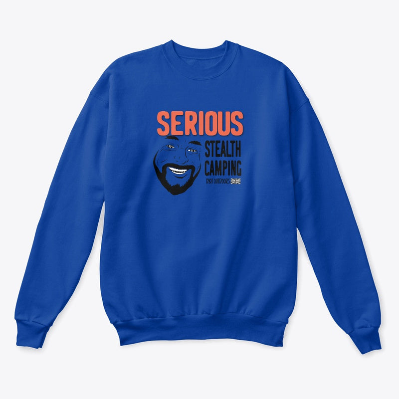 Serious stealth camping/1 Crewneck Sweatshirt