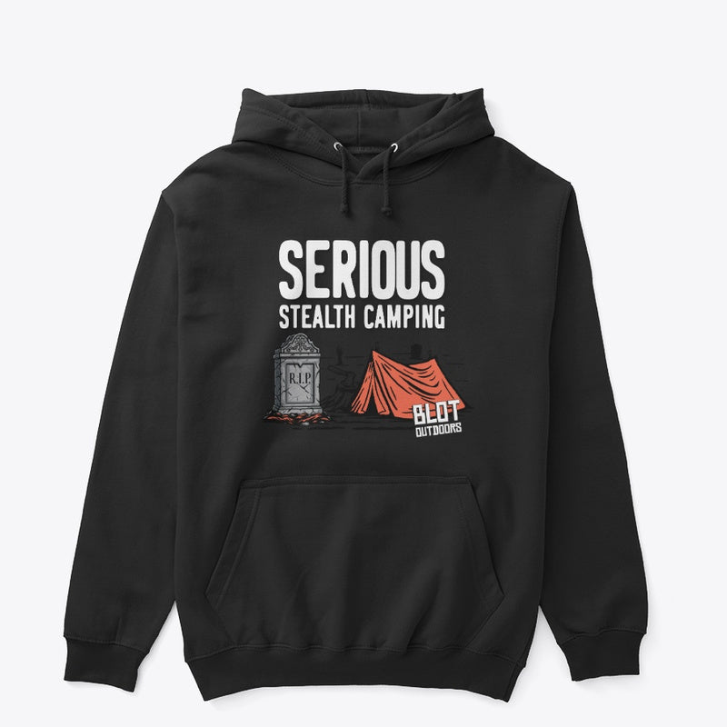 Serious stealth camping/2 Pullover Hoodie