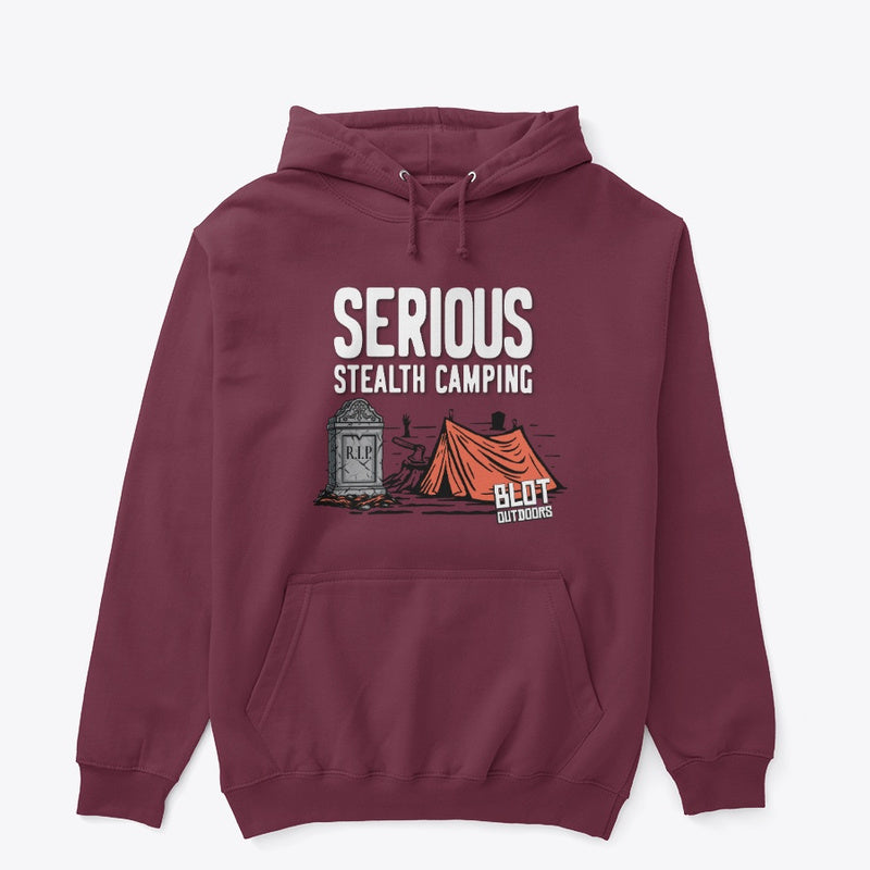 Serious stealth camping/2 Pullover Hoodie