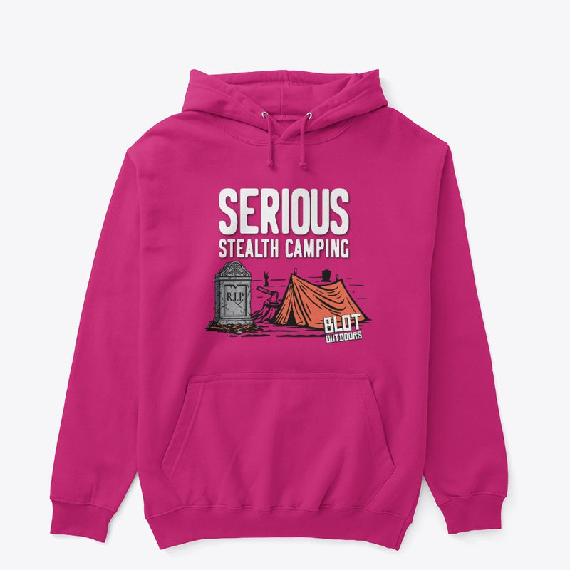 Serious stealth camping/2 Pullover Hoodie