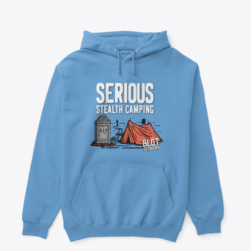 Serious stealth camping/2 Pullover Hoodie