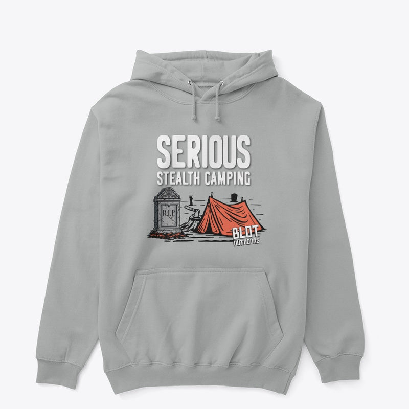 Serious stealth camping/2 Pullover Hoodie