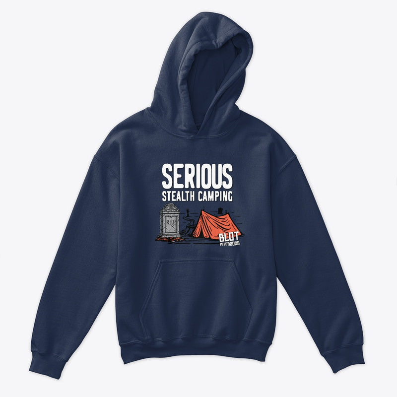 KIDS Serious stealth camping/2 Pullover Hoodie