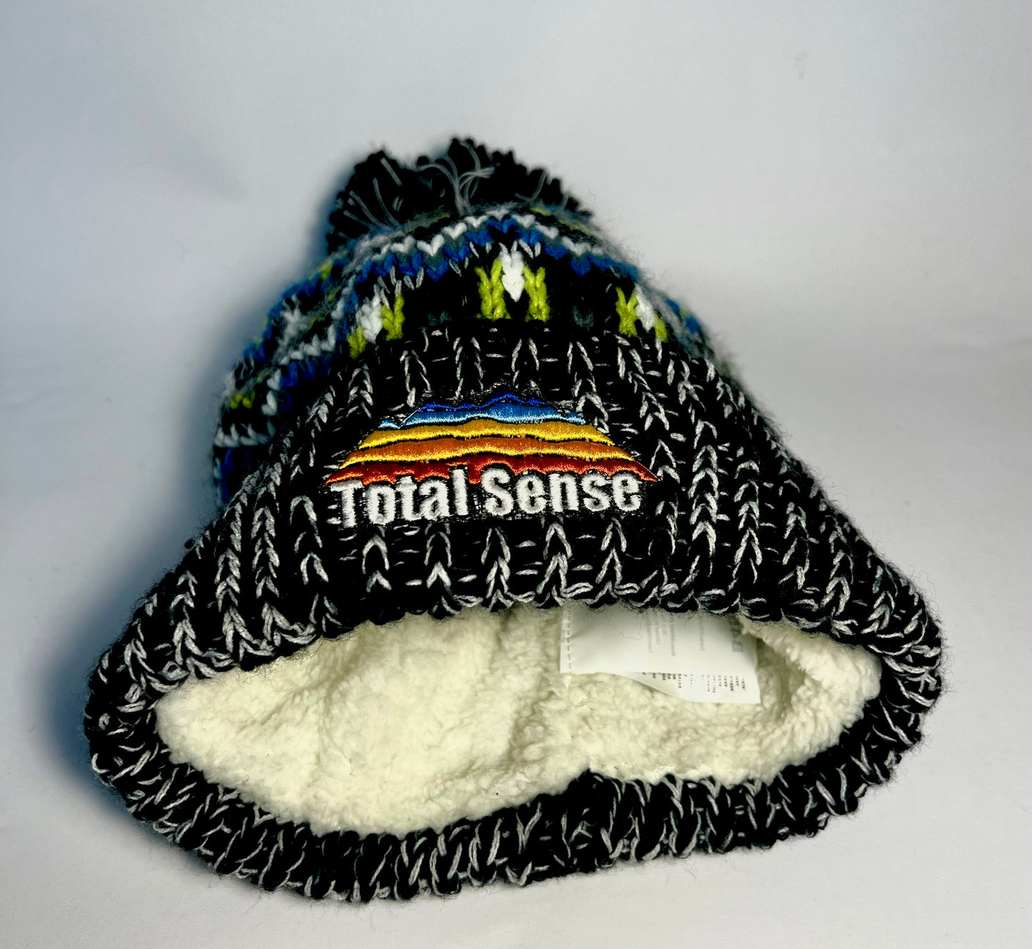 Total Sense Green Pom Pom Hat