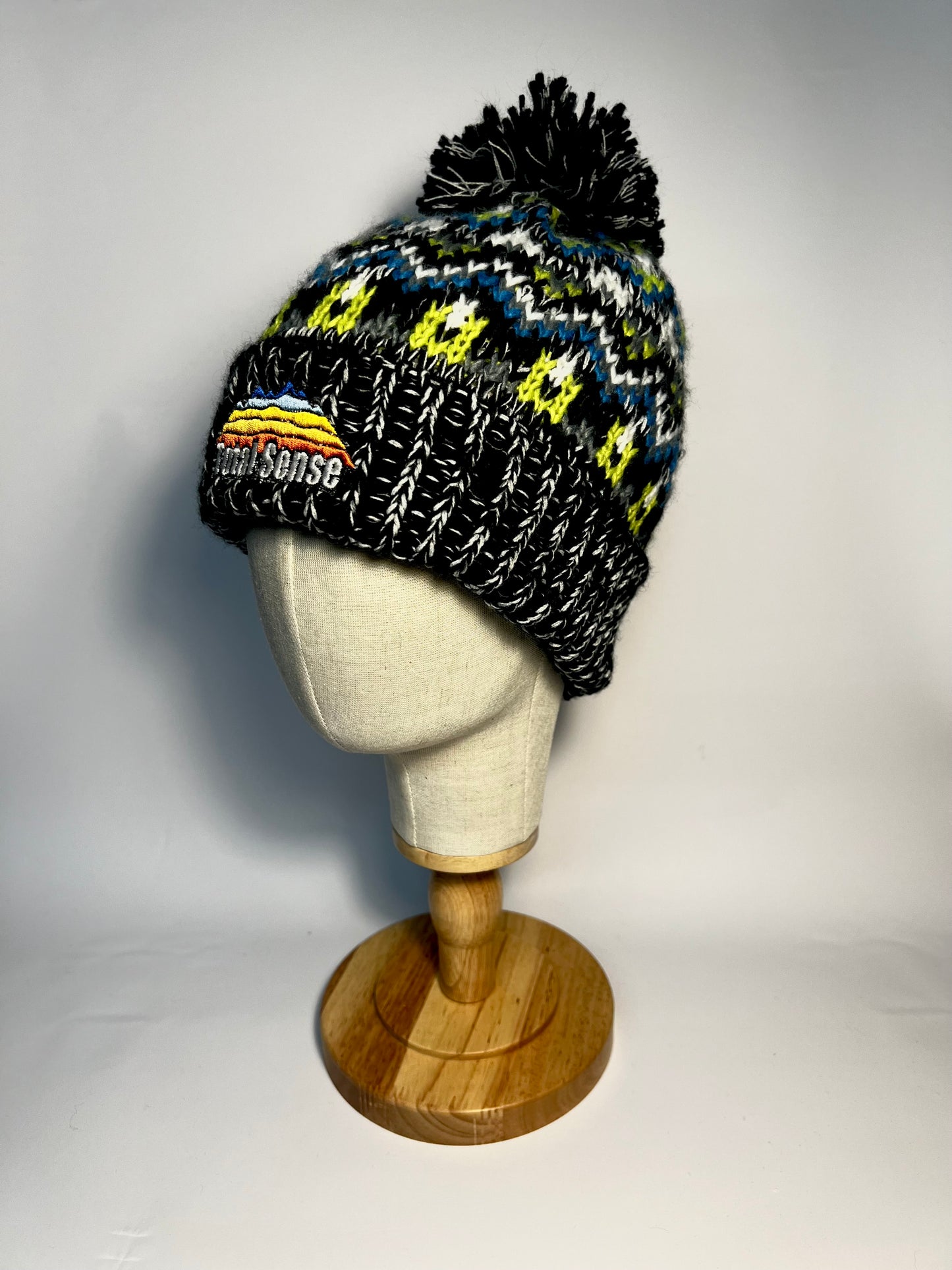 Total Sense Green Pom Pom Hat