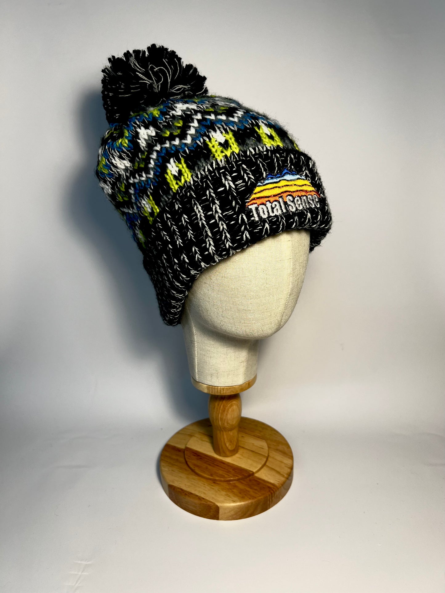 Total Sense Green Pom Pom Hat