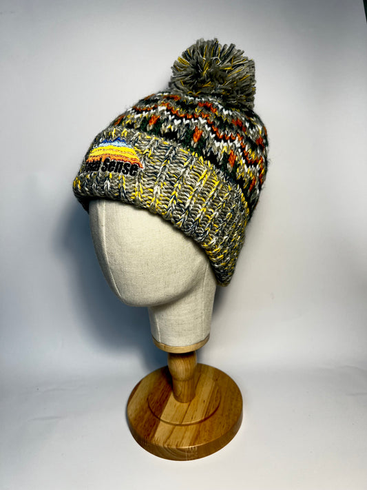 Total Sense Grey Pom Pom Hat