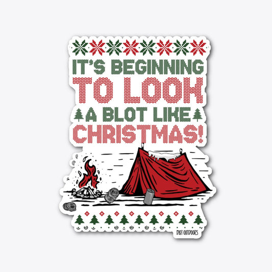 Blot Xmas Die Cut Sticker