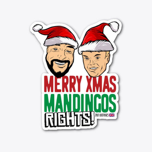 Merry Xmas Die Cut Sticker