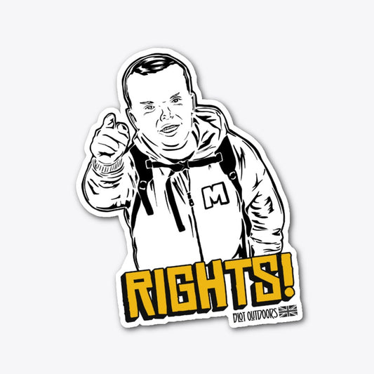 Little Mick rights Die Cut Sticker